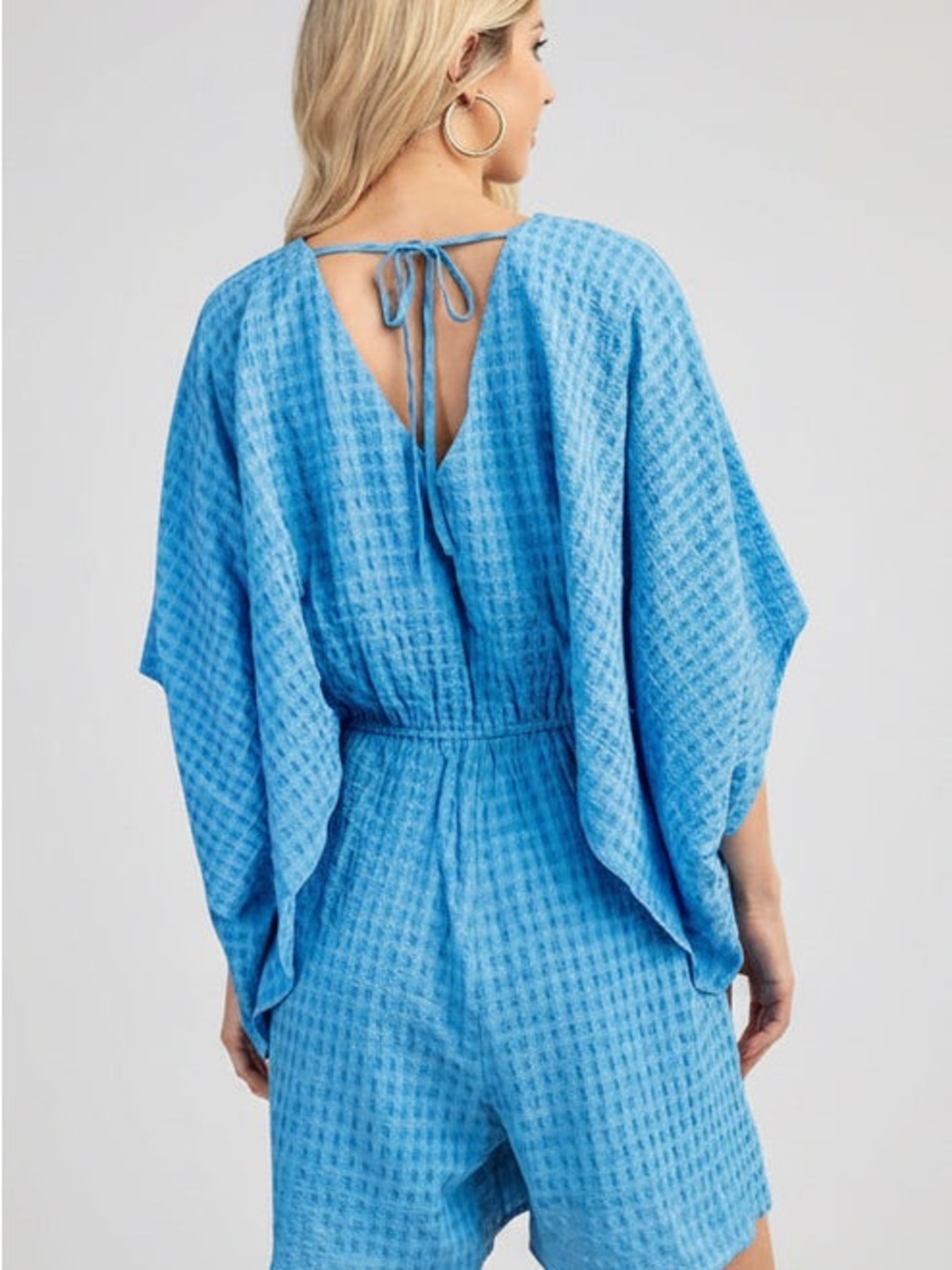 THE KIMONO BLOOM ROMPER COLLECTION AZURE BLOOM - Picture 4 of 7